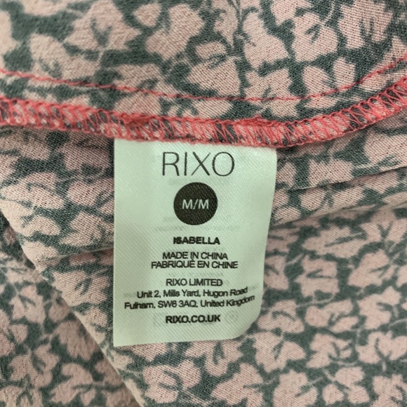 RIXO Isabella Autumn Leaf Midi Dress Sz M - Picture 5 of 7